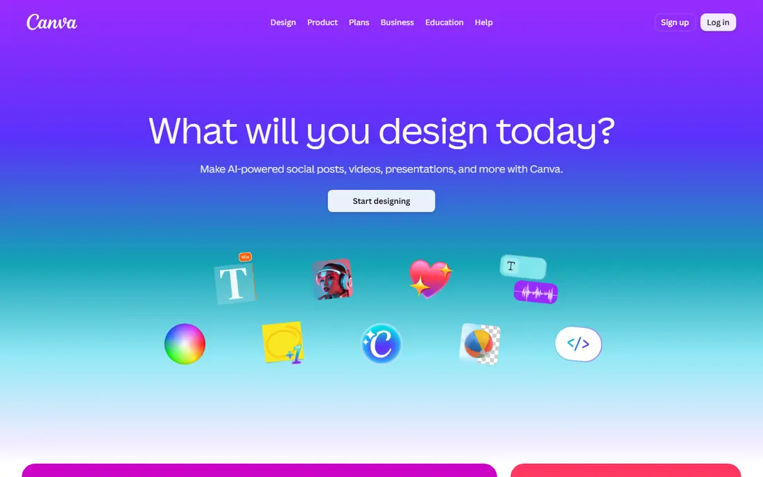 Canva AI website