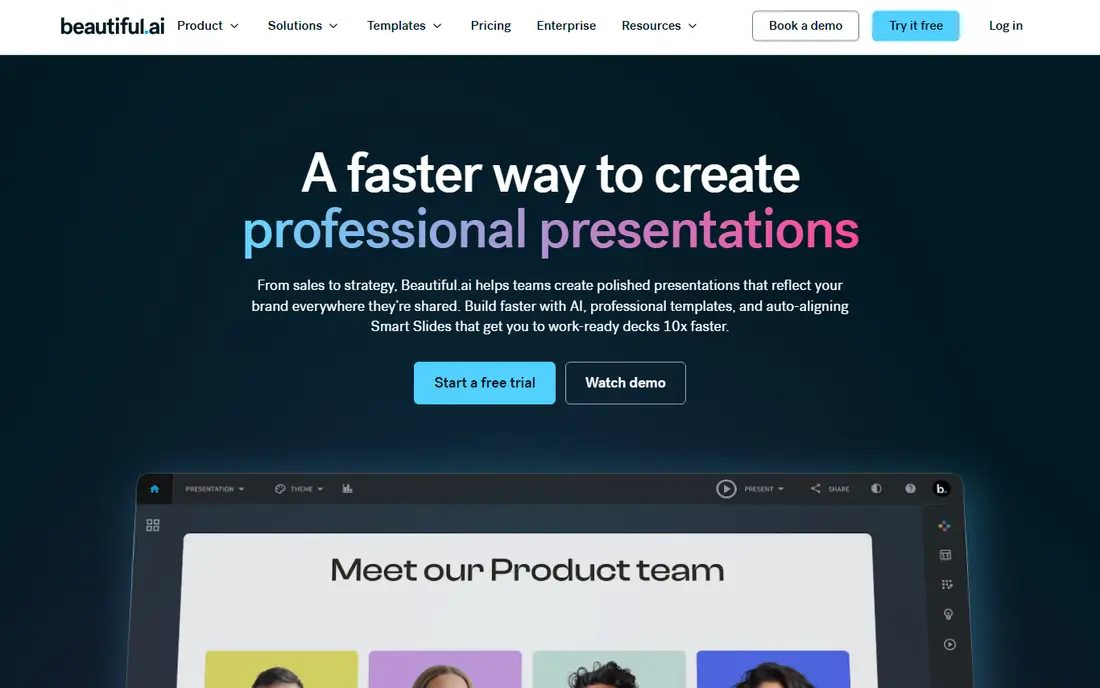 Beautiful.ai website