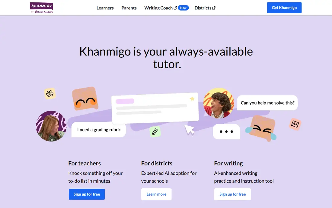 Khanmigo website