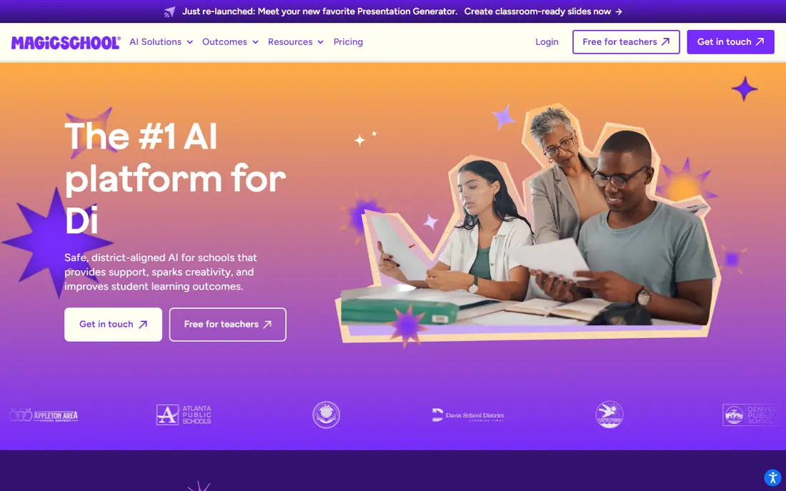 MagicSchool AI website