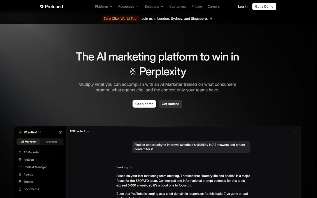 Profound website