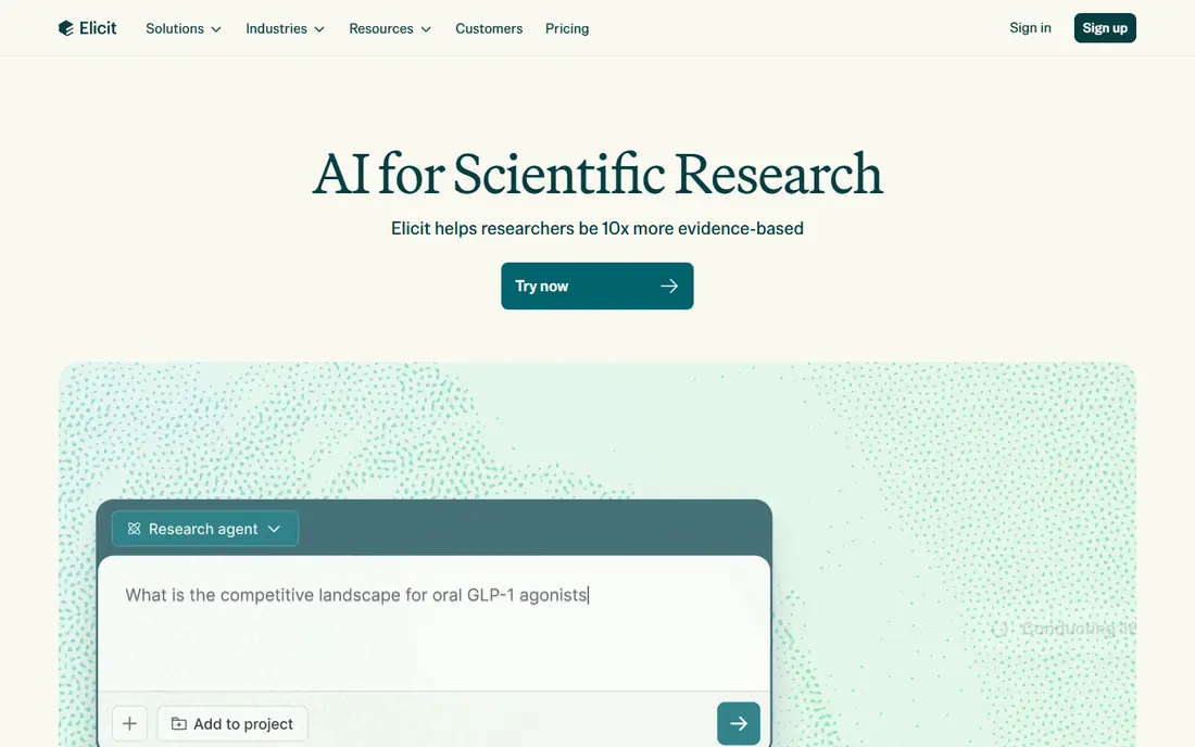 Elicit website