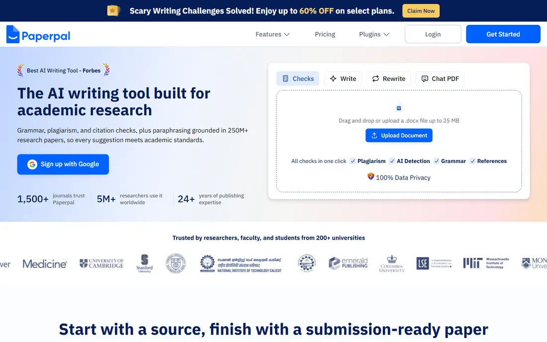 Paperpal website