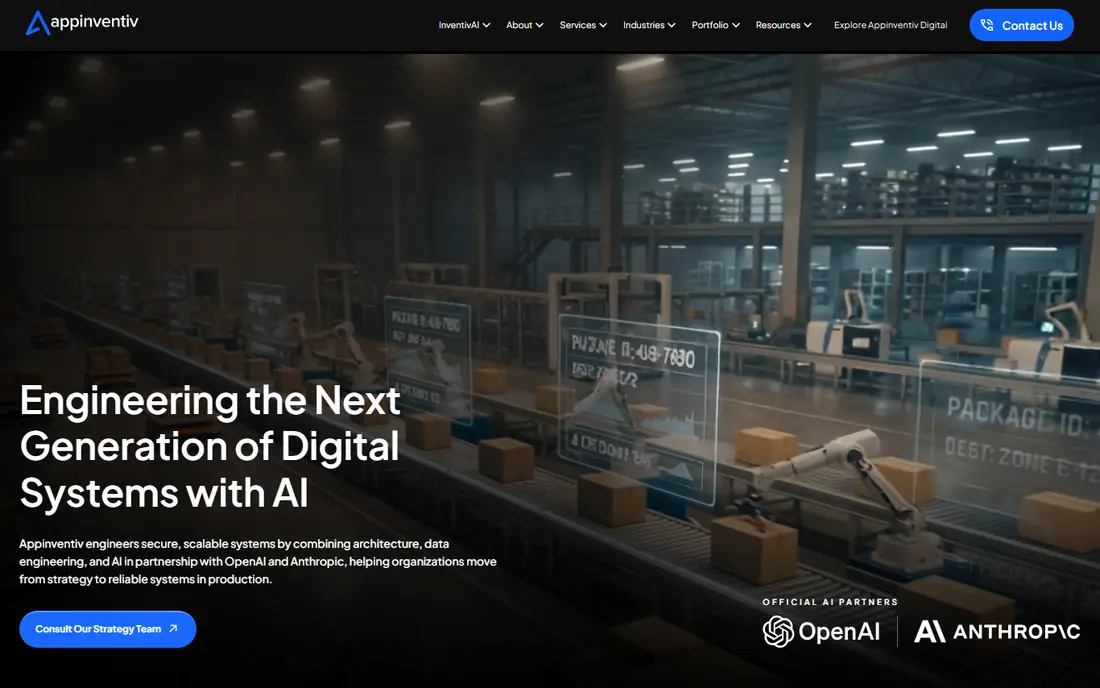 Appinventiv website