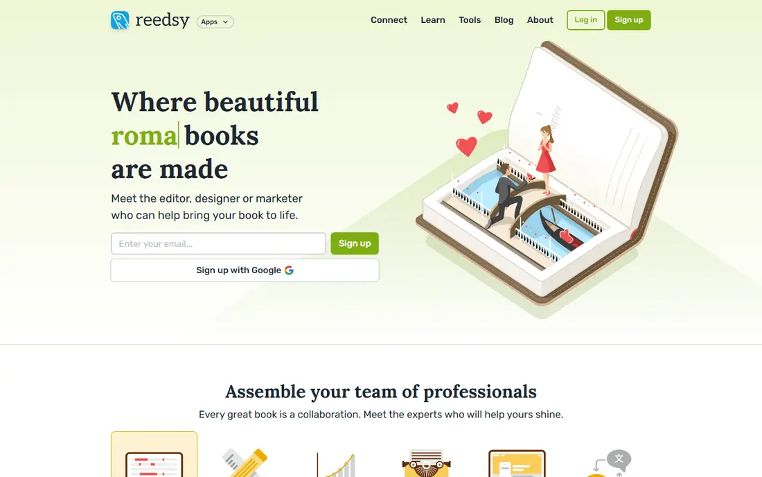Reedsy Studio website