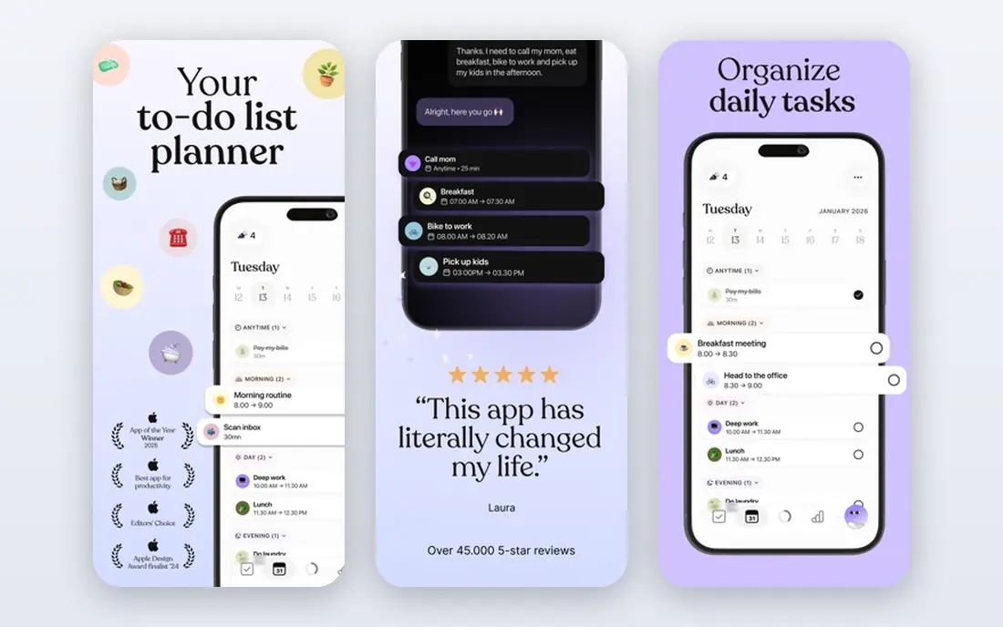 Tiimo app screenshots