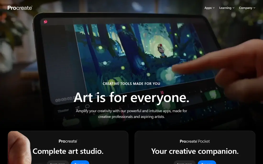 Procreate website