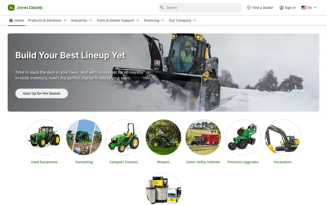 John Deere Operations Center website