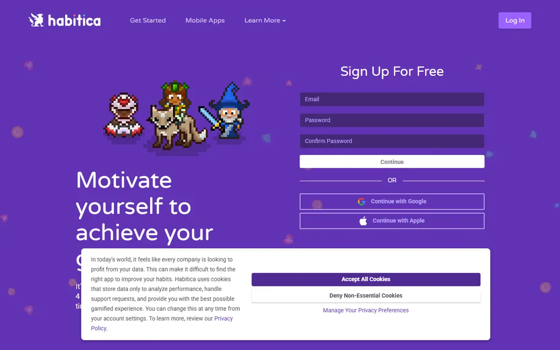 Habitica website