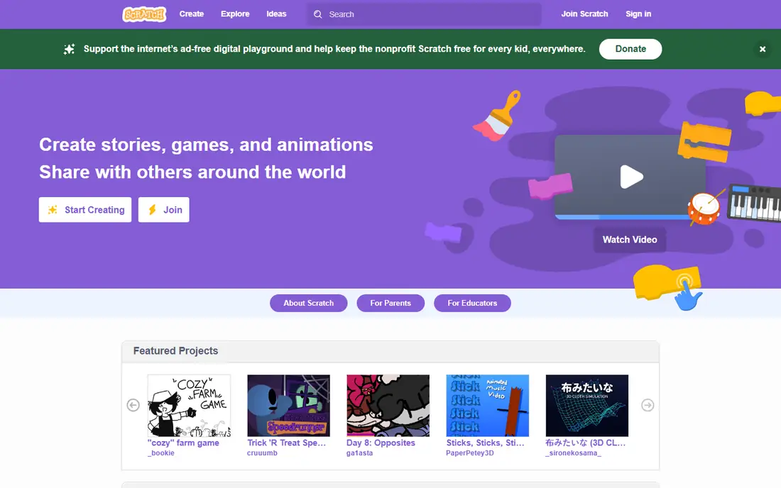 Scratch website