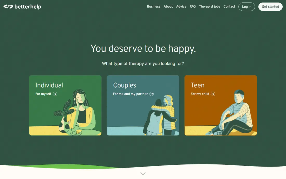 BetterHelp website