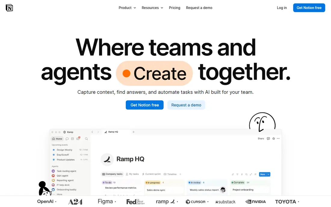 Notion website