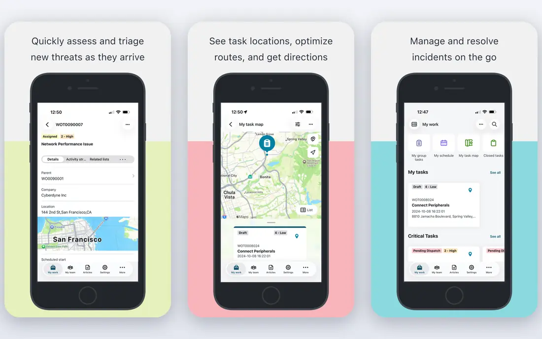 ServiceNow IT Asset Management app screenshots