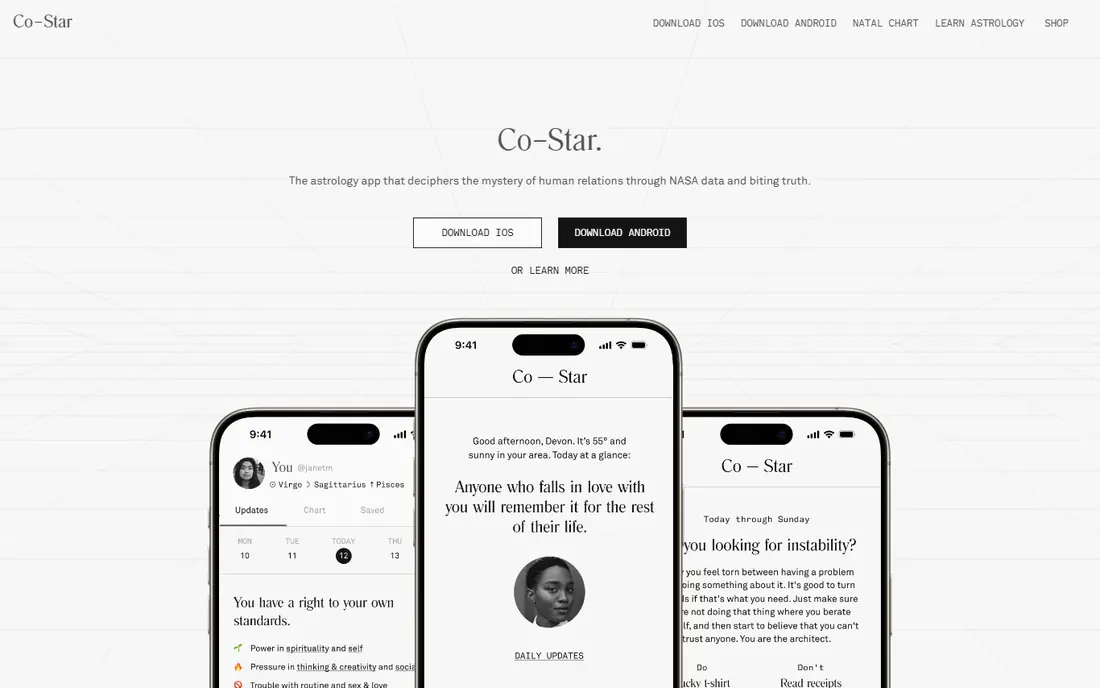 Co-Star website