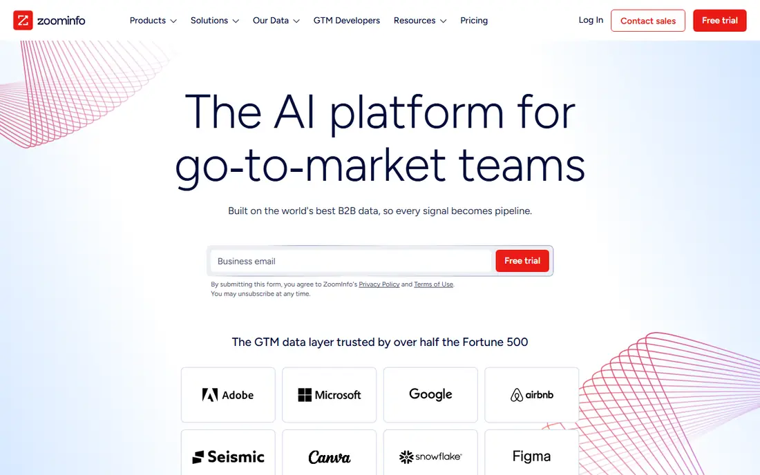 ZoomInfo website