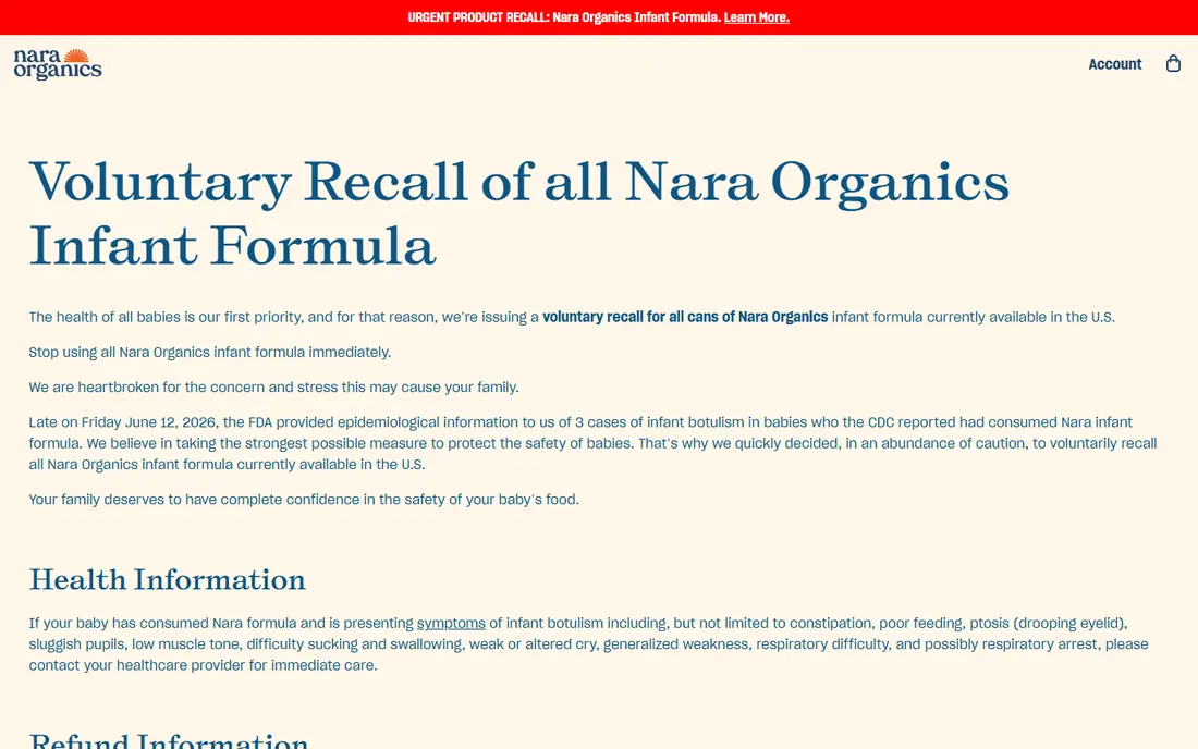 Nara Baby website