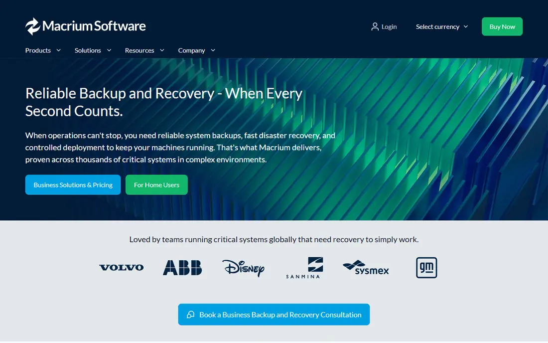 Macrium Reflect website