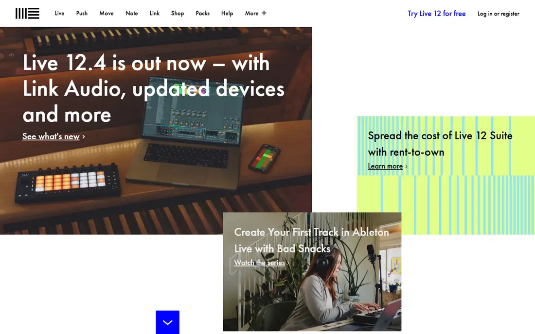 Ableton Live website