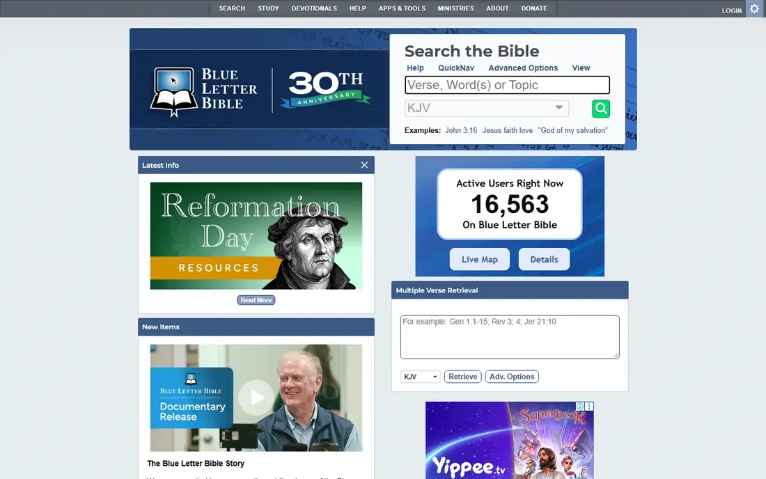Blue Letter Bible website
