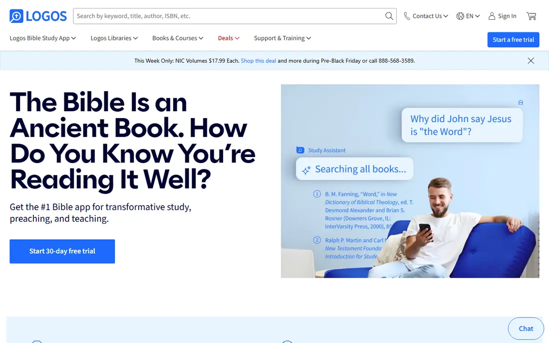 Logos Bible Study website