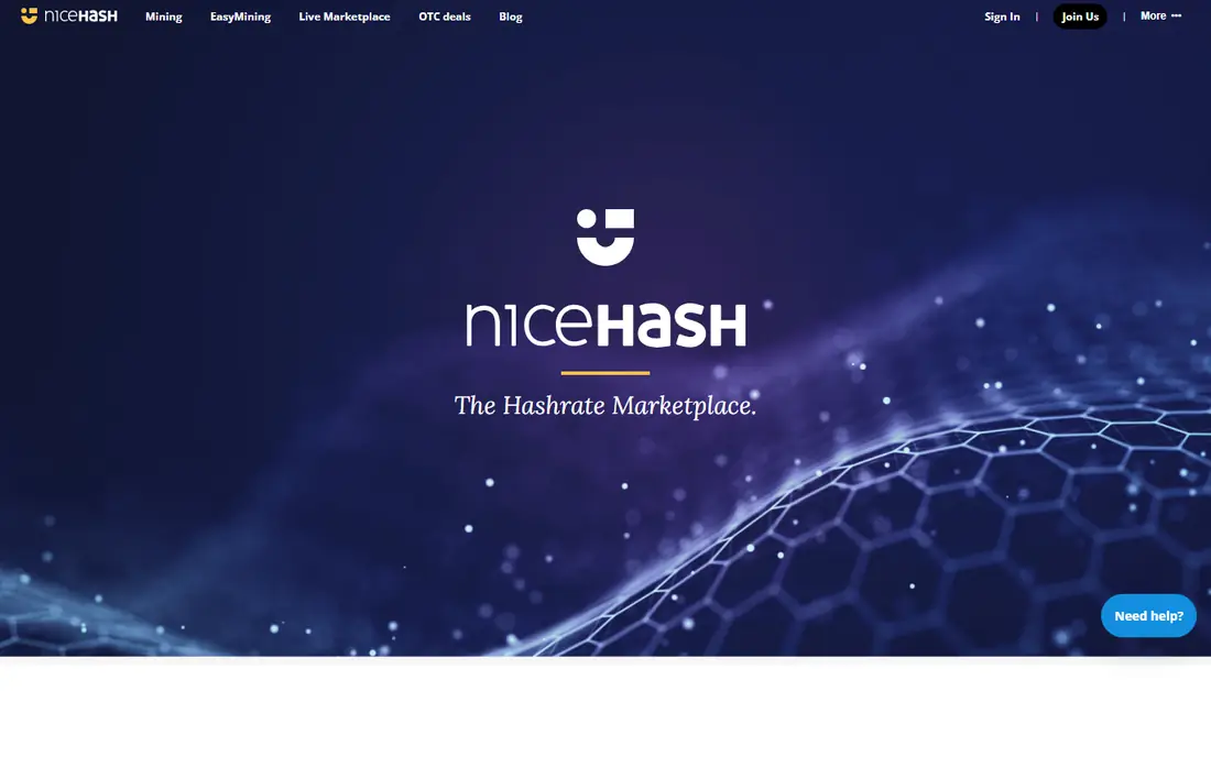 NiceHash website