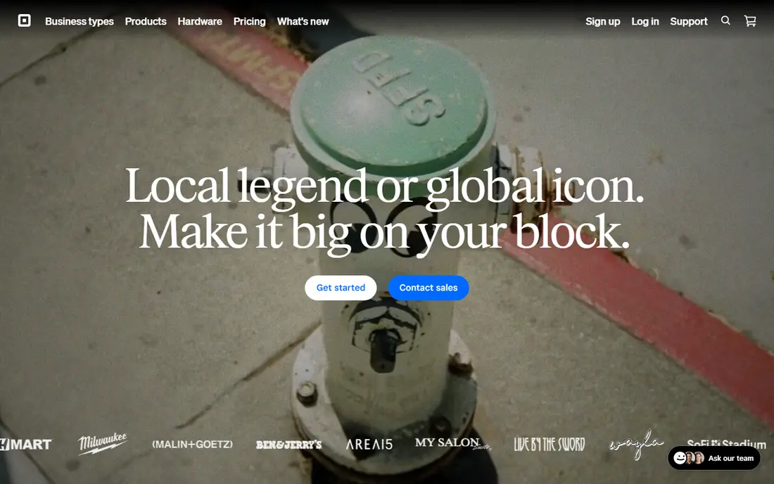 Square Appointments website