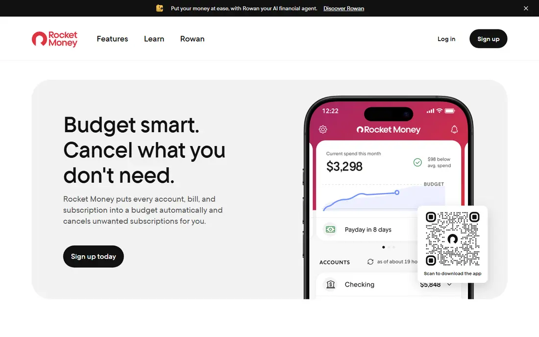 Rocket Money website