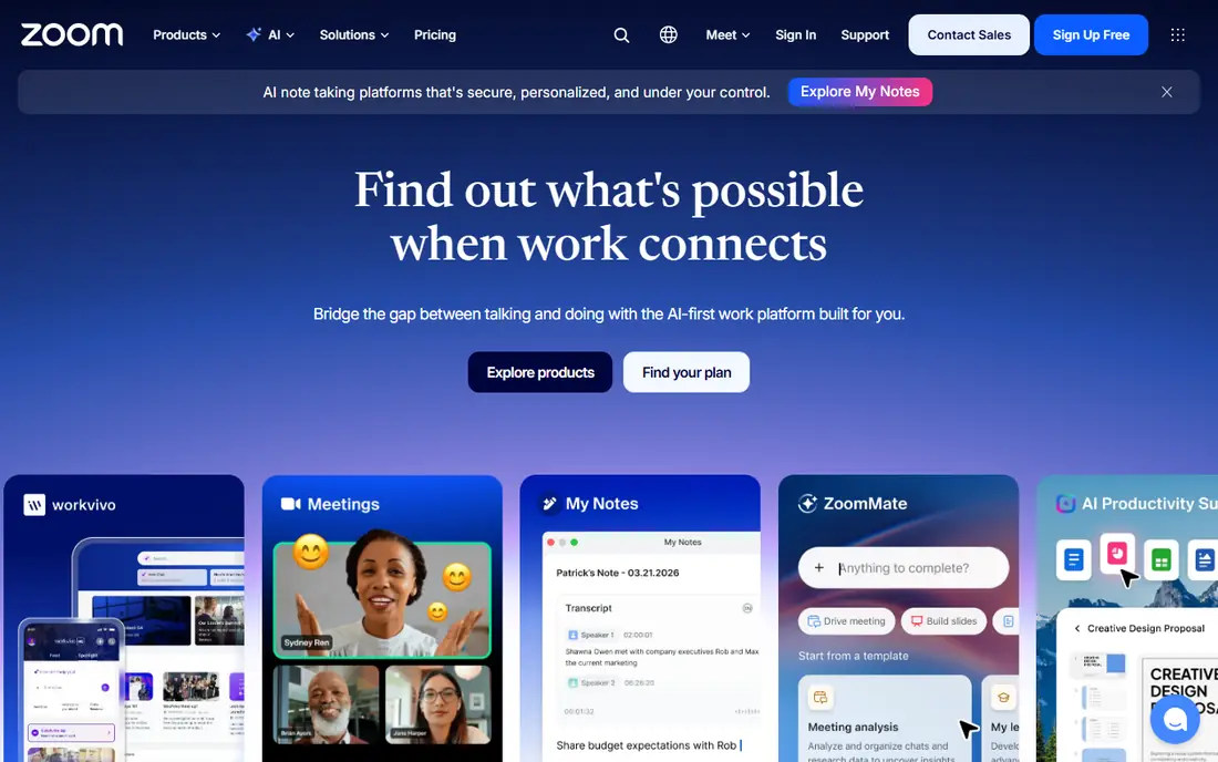 Zoom Phone website