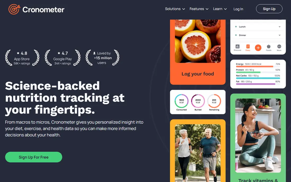 Cronometer website