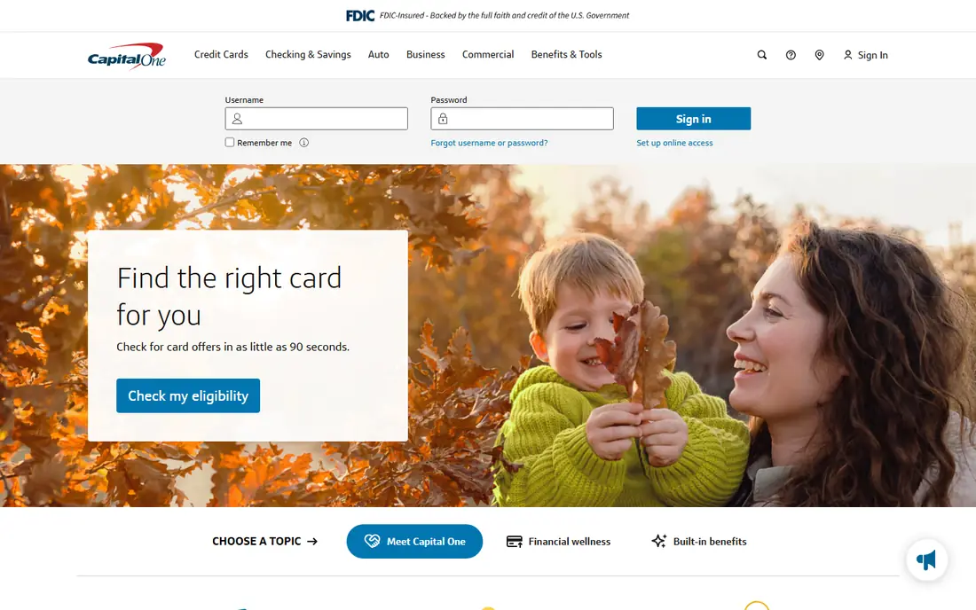 Capital One Auto Finance website