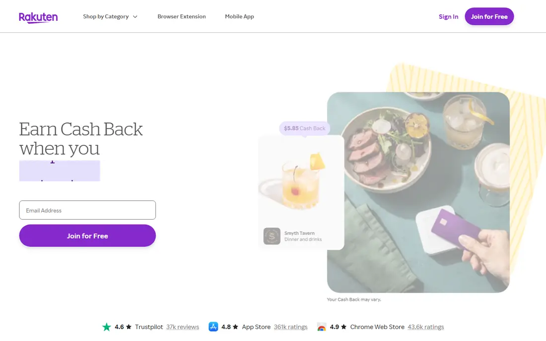 Rakuten website