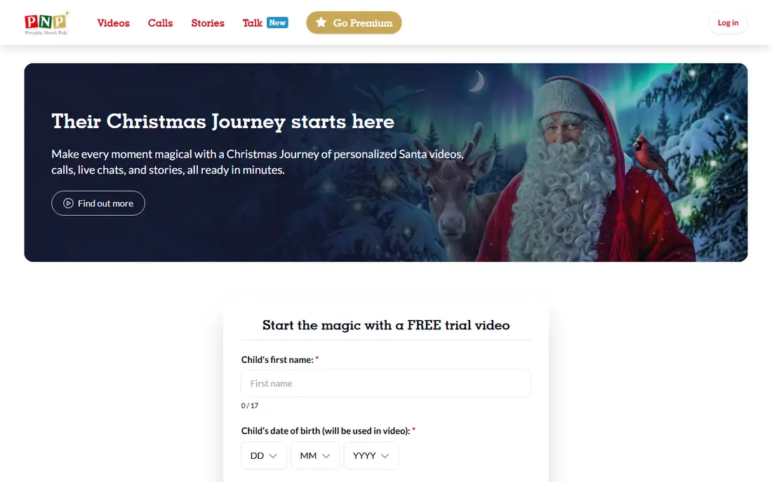 Portable North Pole website