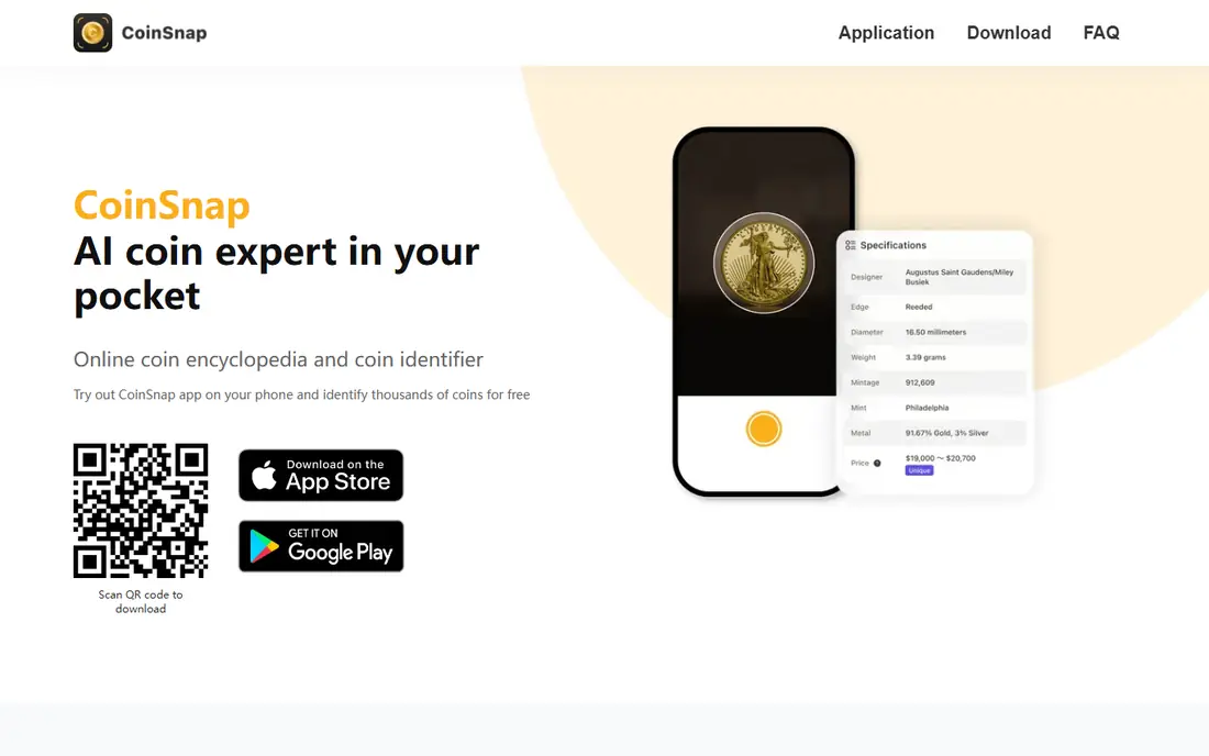 CoinSnap website