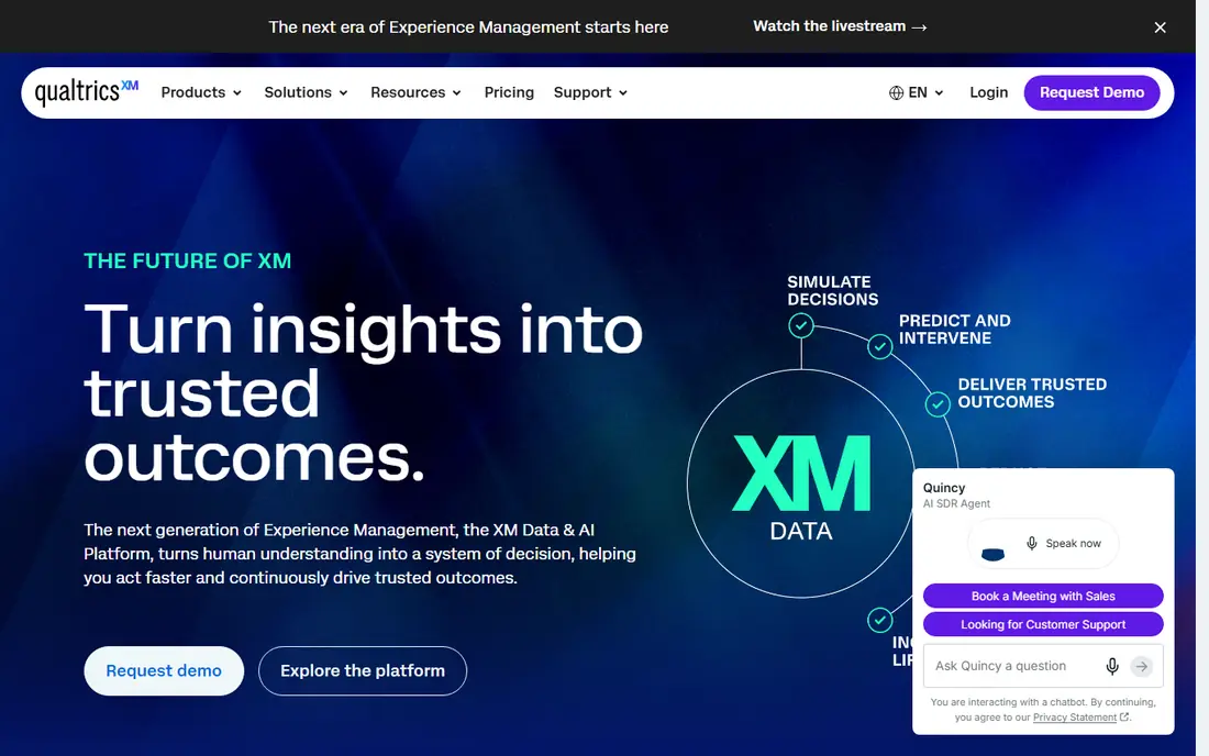 Qualtrics website