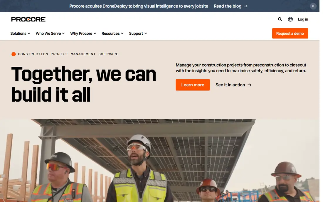 Procore website