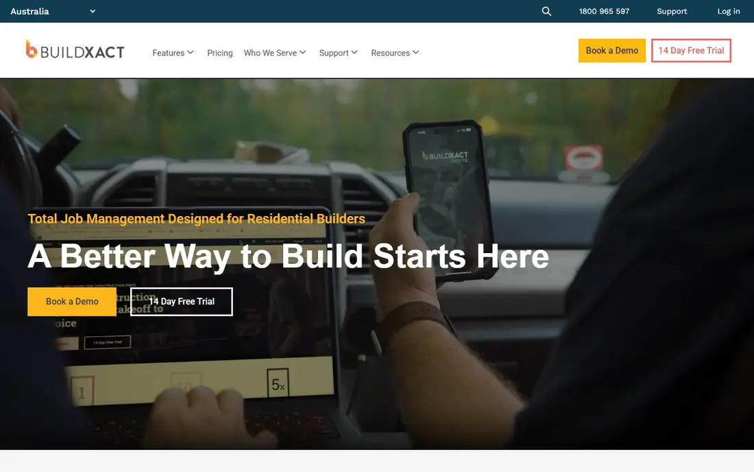 Buildxact website