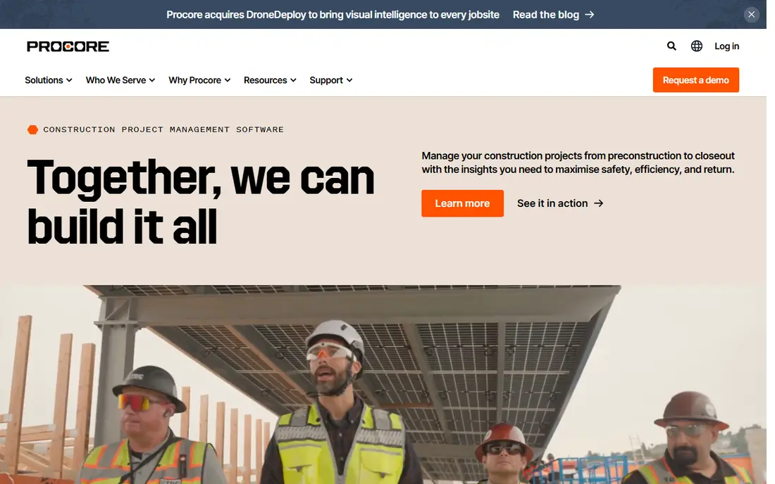 Procore website