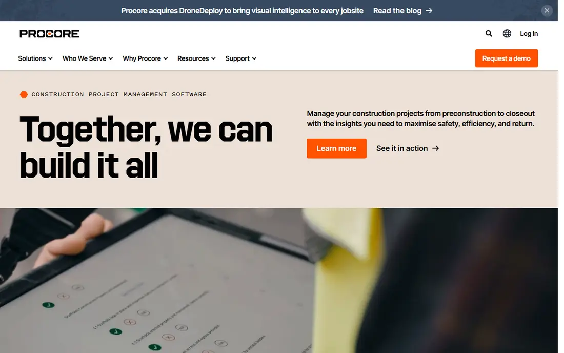 Procore website