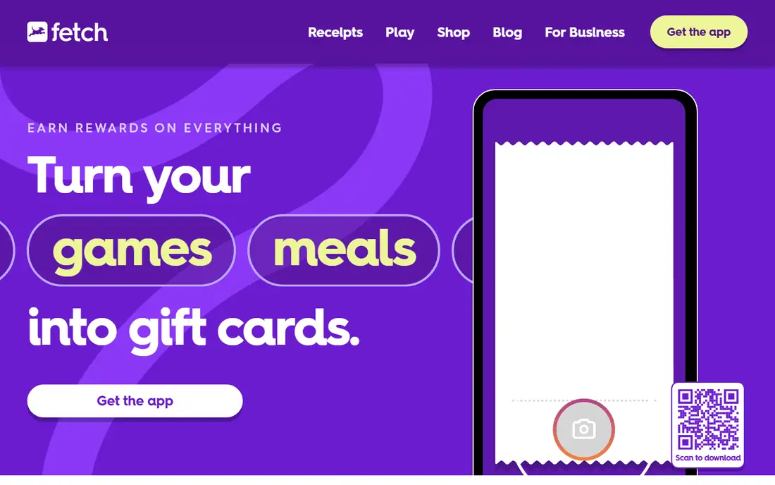 Fetch Rewards website