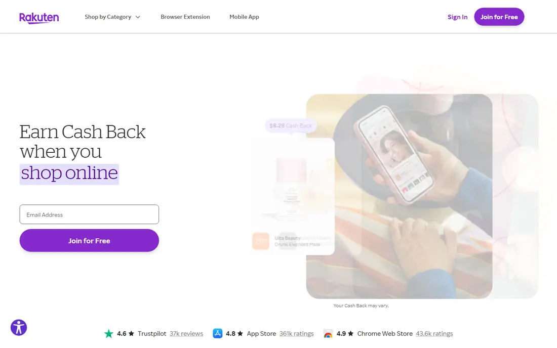 Rakuten website