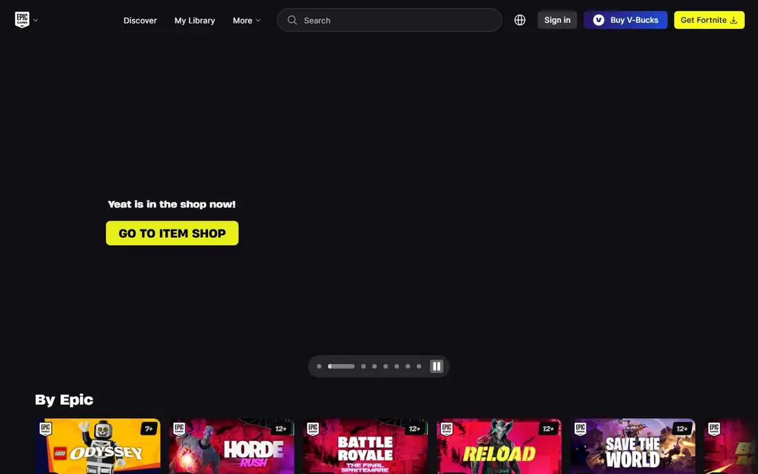 Fortnite website