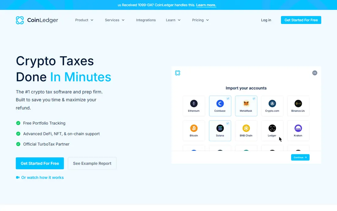 CoinLedger website