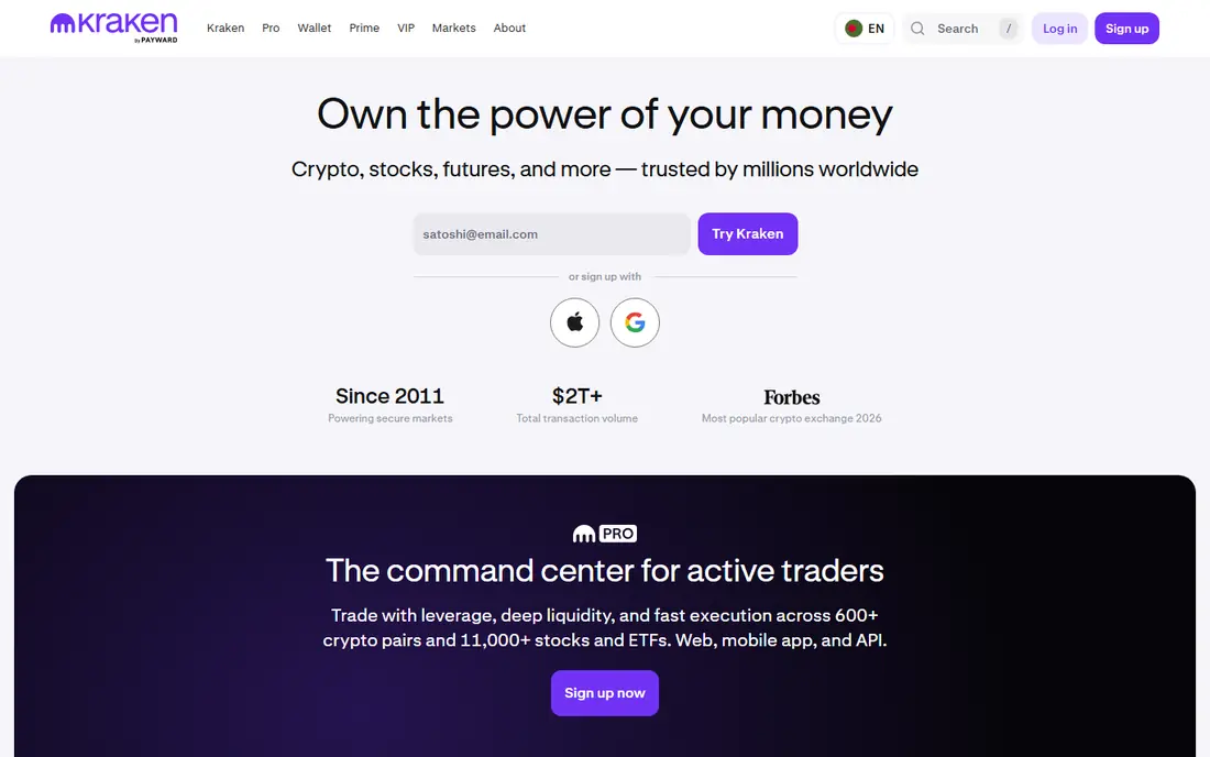 Kraken website