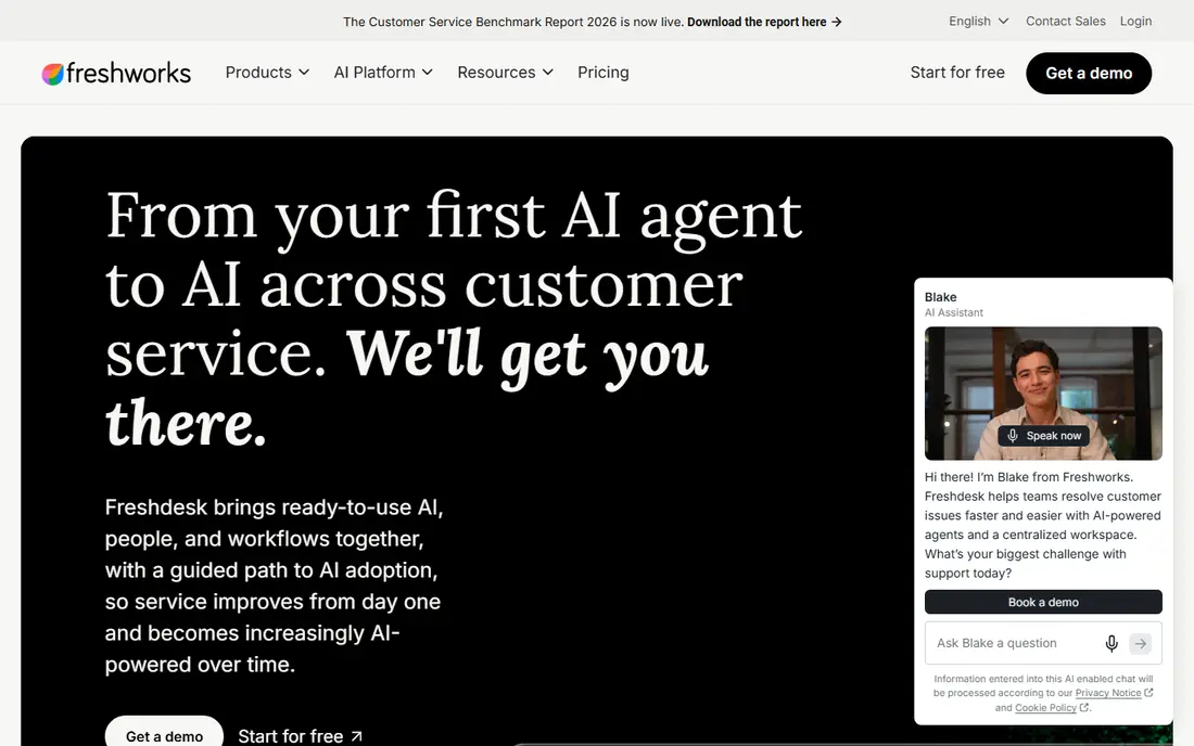 Freshdesk website
