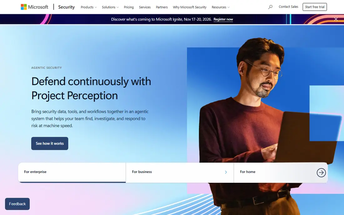 Microsoft Security website
