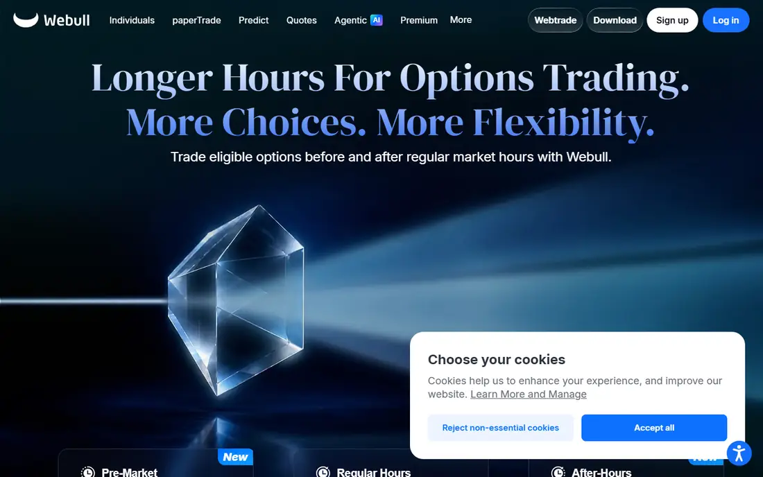 Webull website