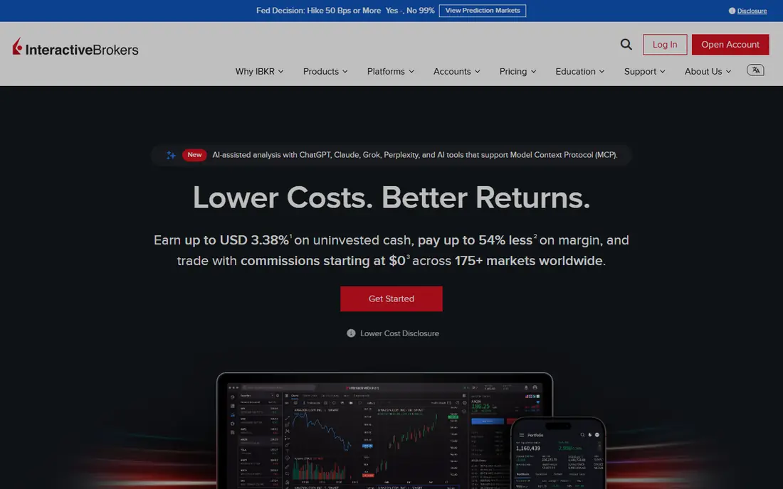 Interactive Brokers website