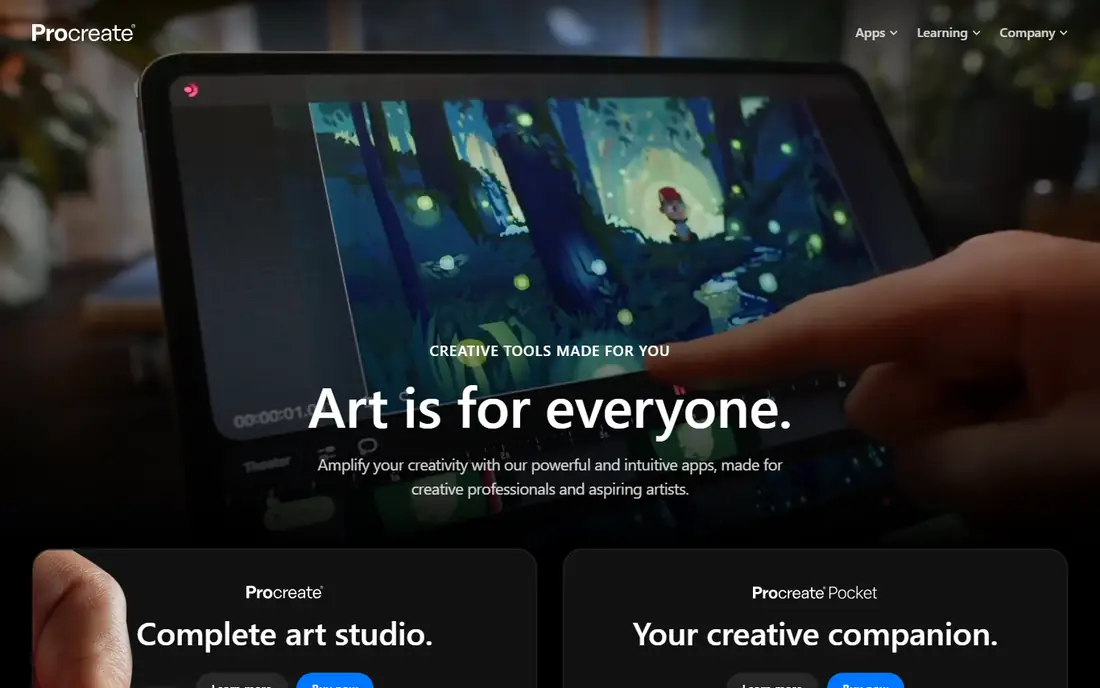 Procreate website