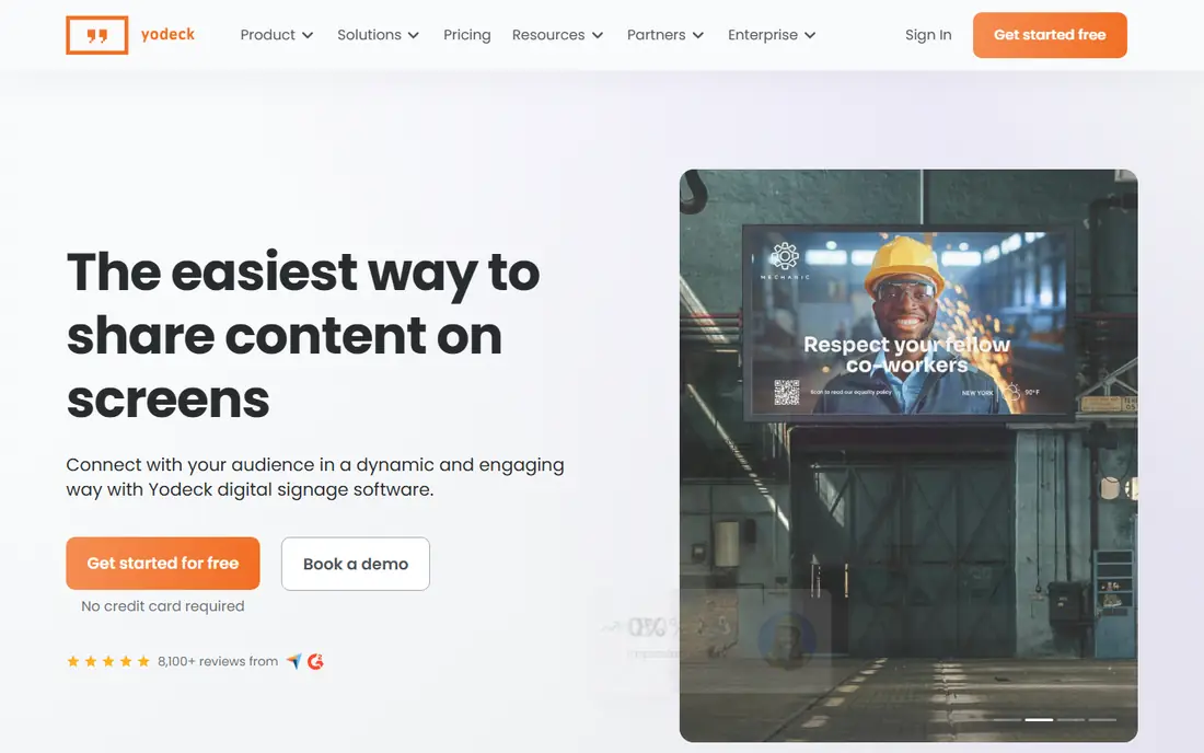 Yodeck website