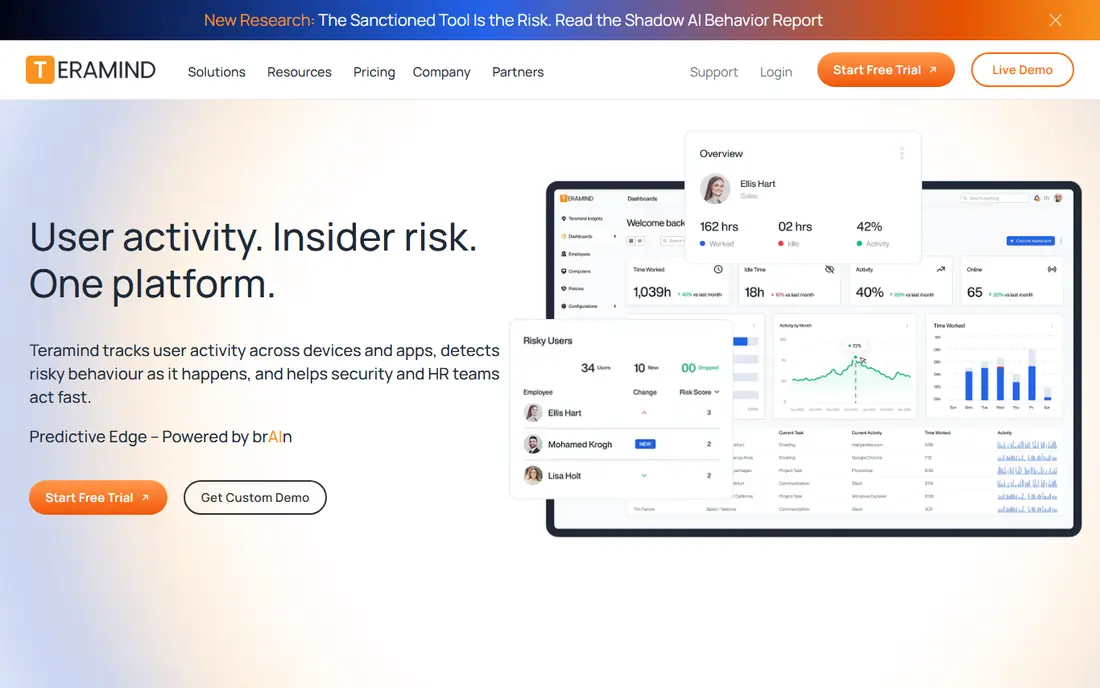 Teramind website